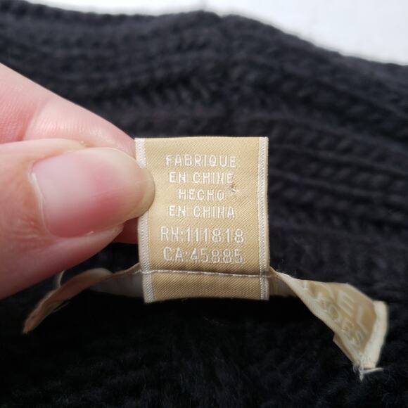 Michael Michael Kors Poncho Sweater Womens Small/Medium Black Knit Cowl Neck - Picture 14 of 16